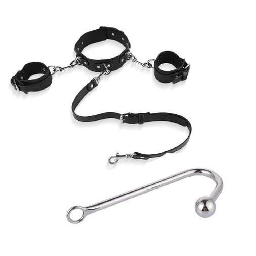 Anal and Cuffs Collar with Beaded Hook Elegant 5334 0717
